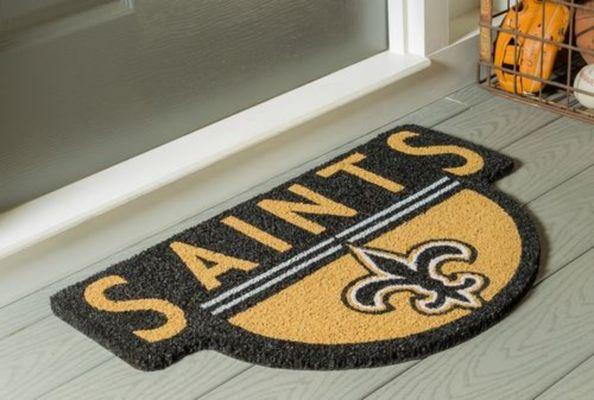 Saints door mat