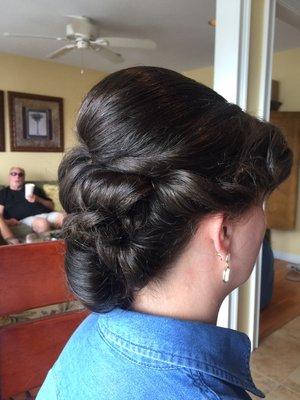 Bridal updo