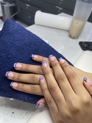 My daughters nails done today!!!!  Not sure which one of us loves them more ! Thank u Mars and Venus for another amazing experience!