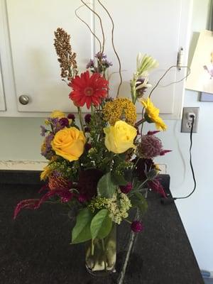 Seasonal bouquet by Gil and Curt