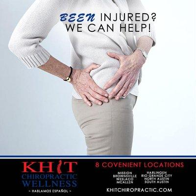 Personal Injury Chiropractic Care in Harlingen, Texas. Khit Chiropractic & Wellness Center: https://www.khitchiropractic.com/