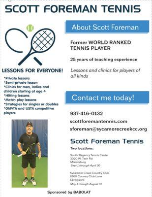 Scott Foreman Tennis