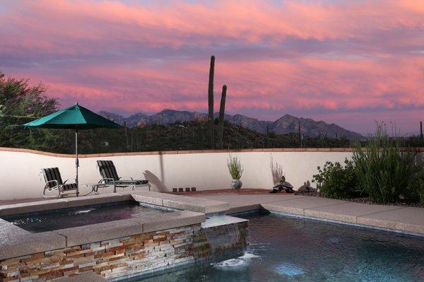 Beautiful Tucson Sunset and Mountain Views Call for details