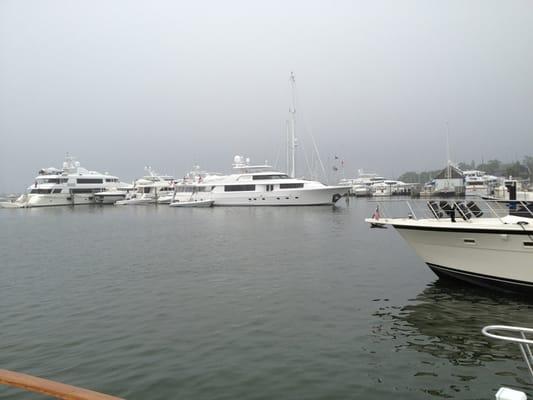 gloomy day in sag harbor.