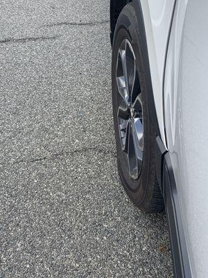 Tire that had a hole in it.