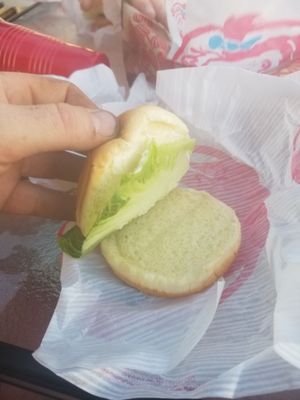 No chicken on chicken sandwich