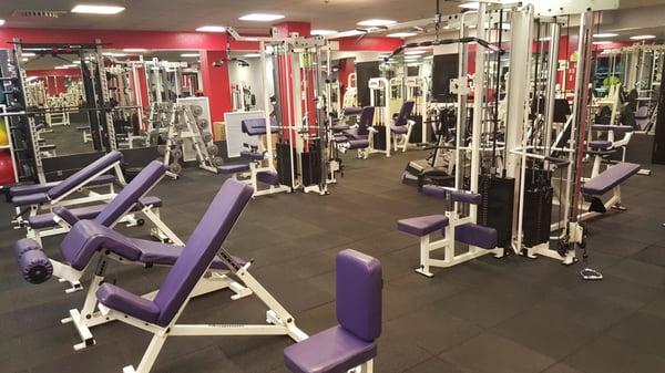 Fully equipped gym with all necessary equipment to reach your fitness goals.