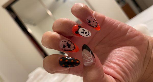 Disney Halloween nails