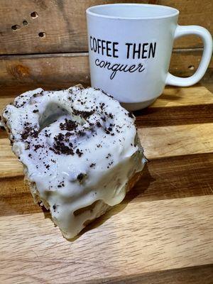 Cookies and cream cinnamon roll!