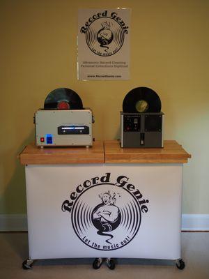 Klaudio and Audio Desk ultrasonic record cleaning machines.