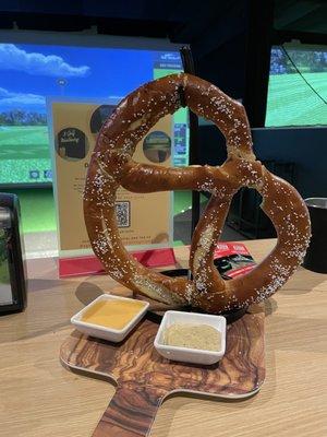 Giant soft pretzel