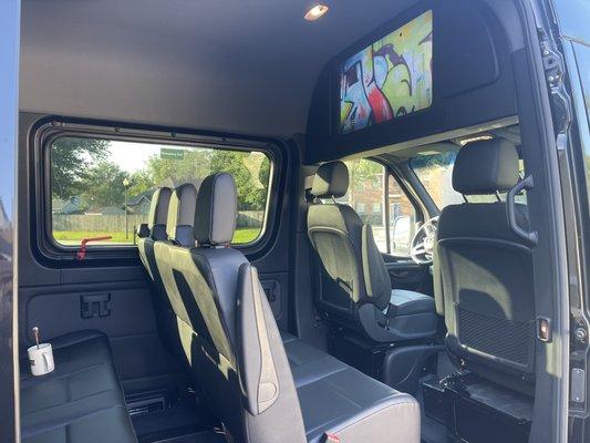 Interior of Mercedes-Benz Sprinter Van