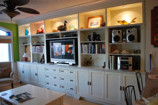 Custom residential wall unit