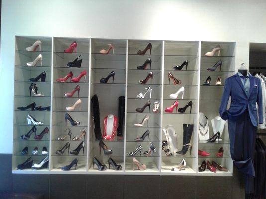 Check out our selection of men's suits and women's shoes