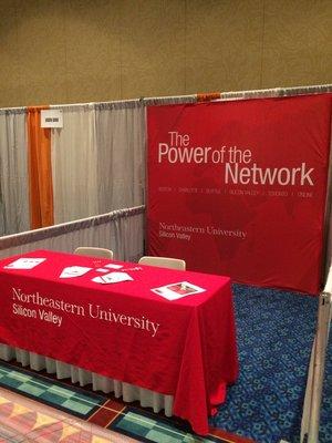 Northeastern University fabric booth 8x8