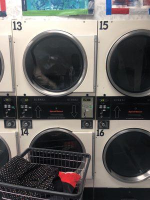 $.25 for 8 minute dryers