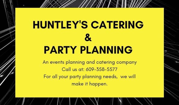 My personal business information about my catering and party planning.