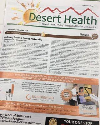 Featured in Desert Health News!