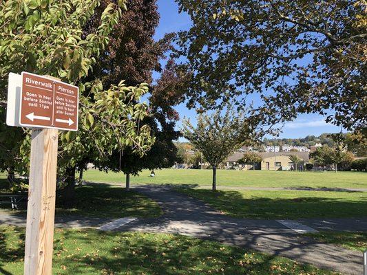 Pierson Park is next to the Riverwalk in Tarrytown