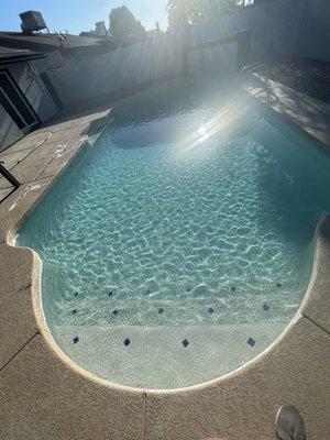 Storm cleanup for a first-time customer and the pool looks fantastic!