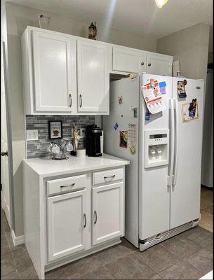 After : Painting Kitchen Cabinets