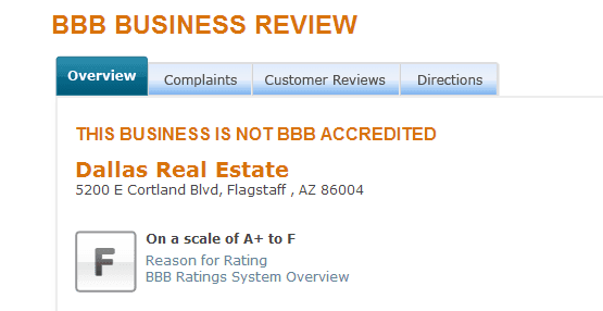 F rating with BBB. Look into this place before you get yourself into anything!!