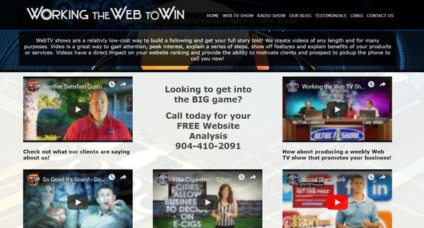 Our Websites Sample Videos Page.