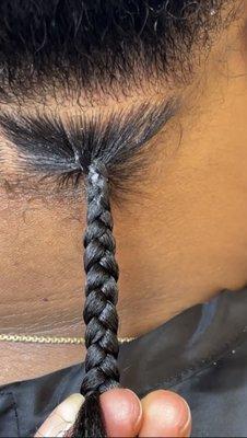 Knotless braids