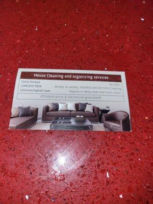 House Cleaning and organizing Service