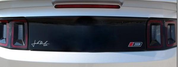 Deck Lid with wart remover applied.  Smooth Deck Lid!