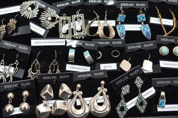 Variety of Silver Earrings