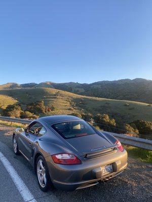 Morning drives look even better with a clean car. Morning after our "Standard Detail" for this 987 Cayman S