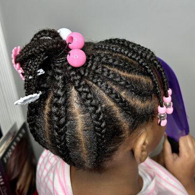 Kids Natural Hair Cornrows