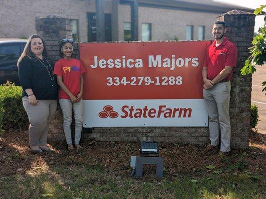 Christy (office manager), Jasmine Johnson (Account Representative), and Noah Hopper (Team Leader)