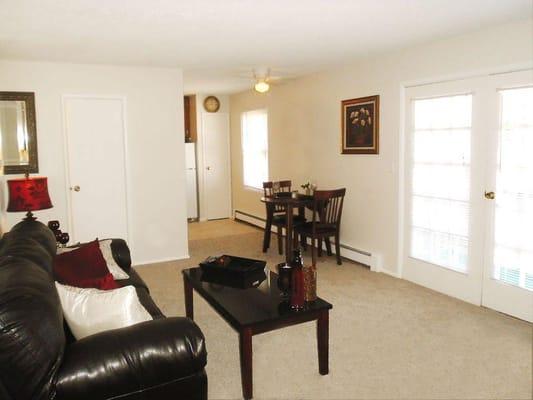 Spacious Living Rom with Balcony or Patio Access