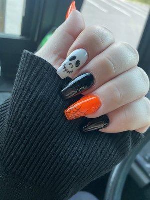 Halloween nails they did