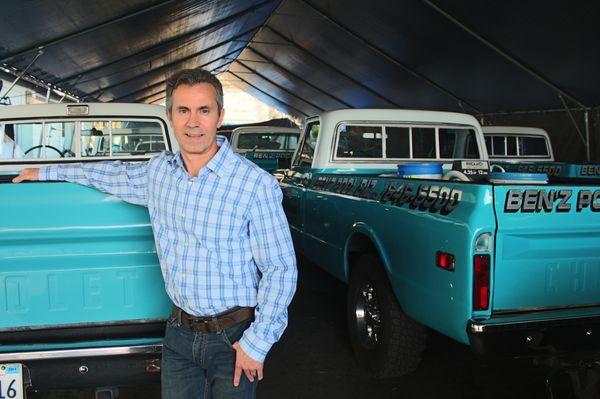 Ben with our Classic retro trucks