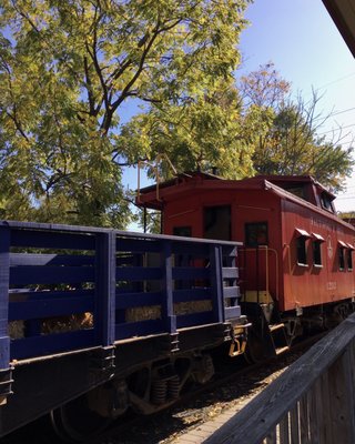 Hayride car on the Wilmington & Western Steam Railroad