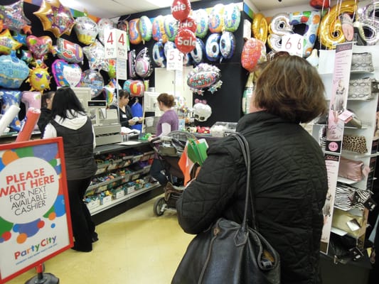 You may have to be patient if the cashiers get very busy.