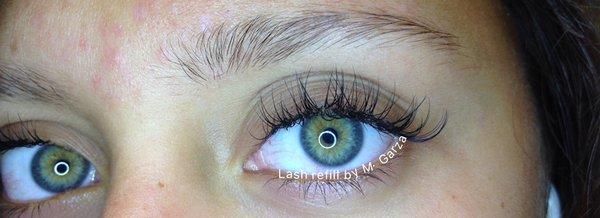 Lash extensions come in different sizes and thickness...