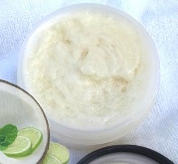 !00% natural Coconut Oil Hair Butter Treatment. Natural Lime and Coconut Fragrance. Your hair will love you for this!