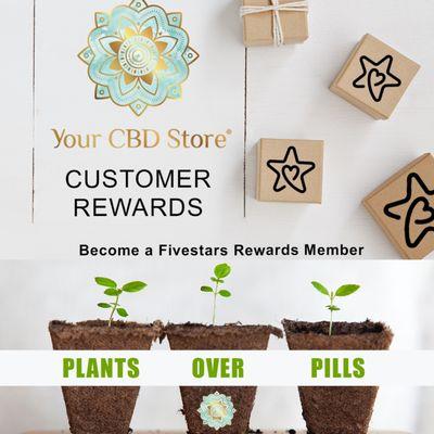 Get rewarded each time you shop when you sign up for Fivestars!