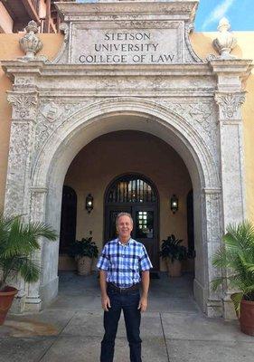 Hagen @ his alma mater Stetson Law