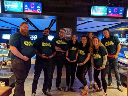 Thursday bowling team, funny pose!