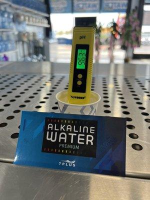 Our alkaline water ph test