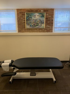 Chiropractic treatment room