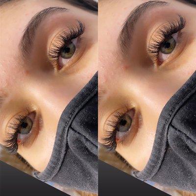 Hybrid lashes extensions set only $145.00