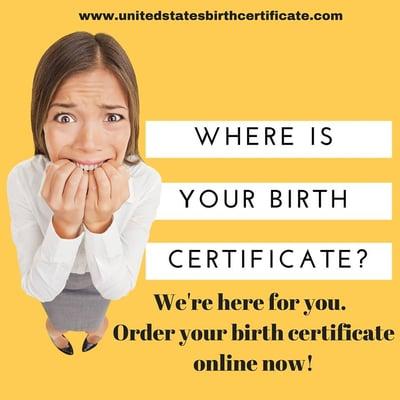 Order Your US Birth Certificate Online.