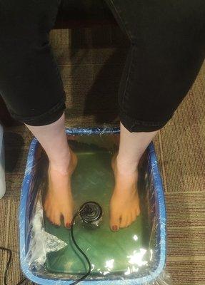 Ionic Foot Detox- BEFORE