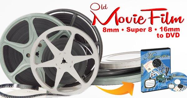 Old Projector Film to DVD or USB, Super 8mm Film, Regular 8mm Film, 16mm Film, Sound